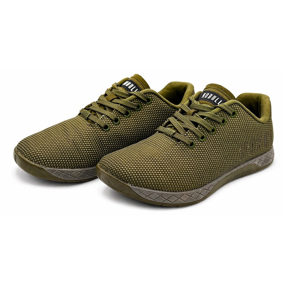 NOBULL Outwork Trainer Olive Green Cross Training Shoes Low Top W8.5 M7 EU40 EUC